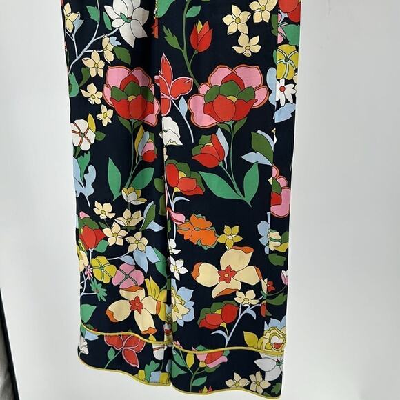 Woman’s kate spade new york XXS Flower Bed Twill Pants Flower Patterns Wide Leg - Picture 8 of 14